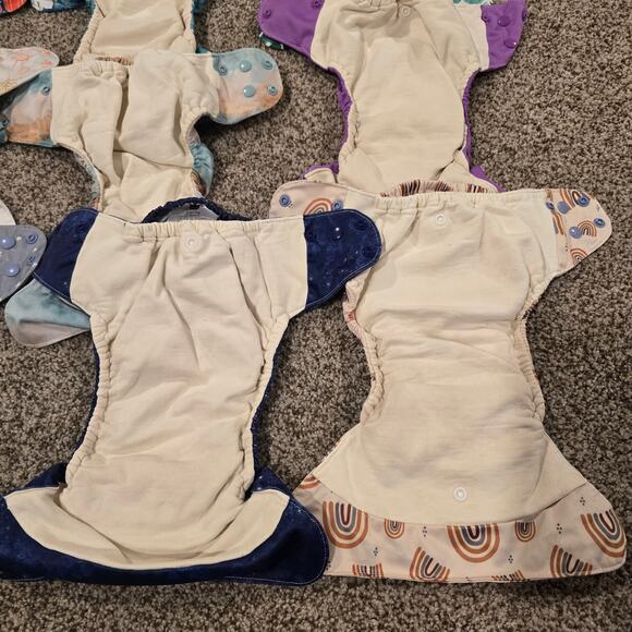Bundle of 13 Petite Crown Reusable Cloth Diapers - Different Types - Picture 10 of 15